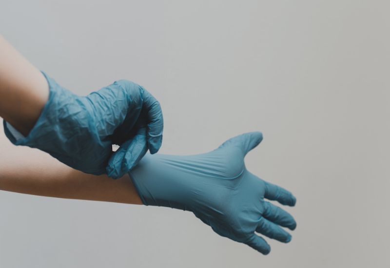 put gloves on