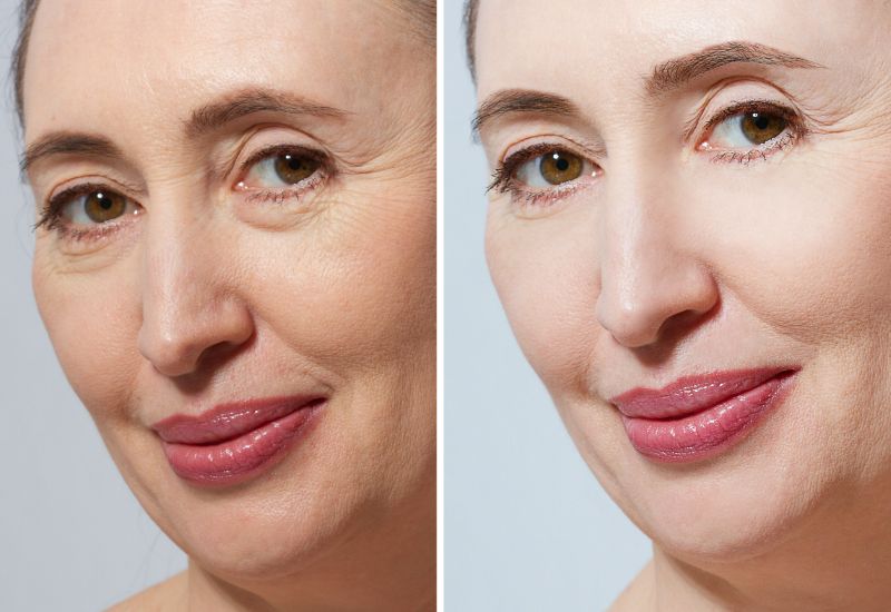 before and after a facelift