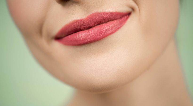 A womans chin
