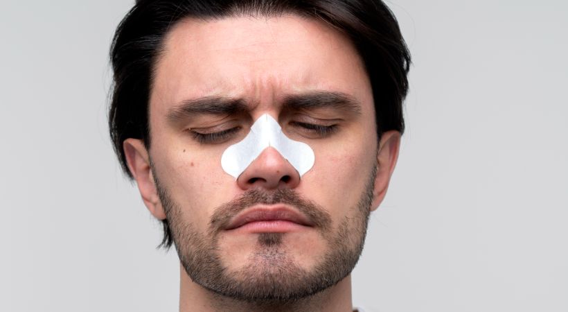 Man after surgery