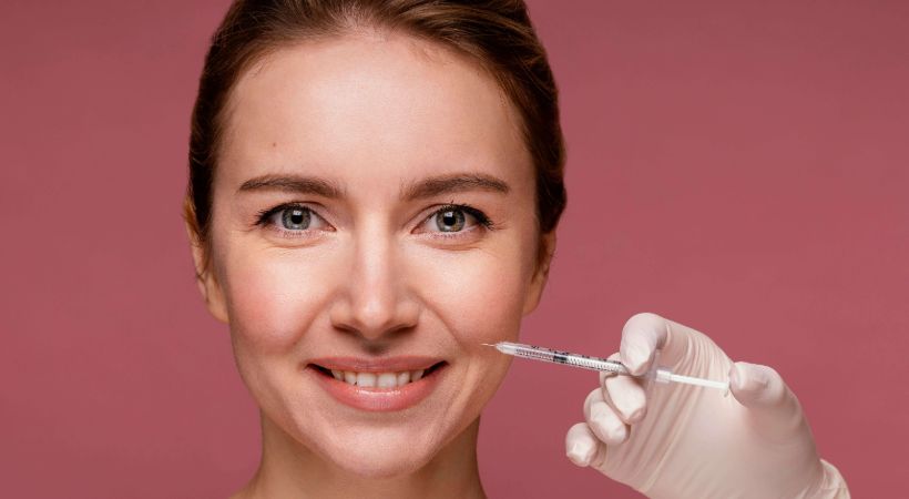 woman getting a facelfit injection